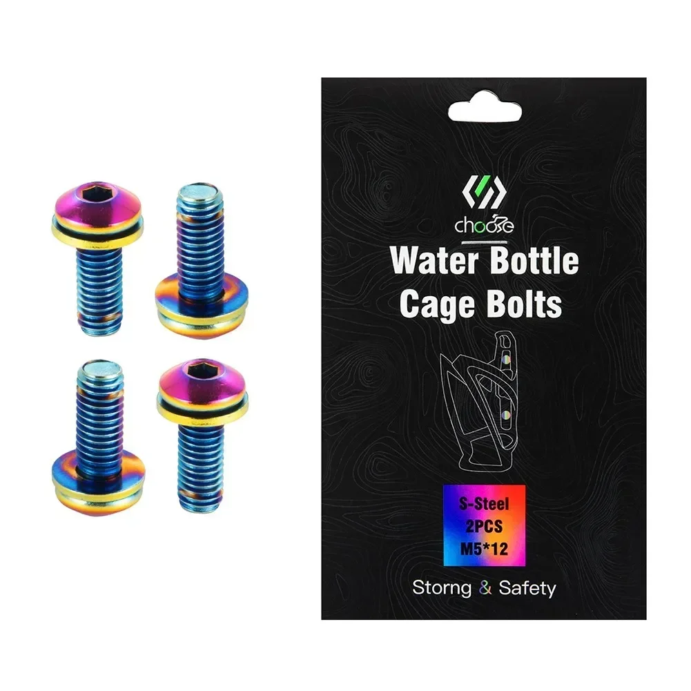 Mountain Biking Water Bottle - 4 pçs m5x12 parafusos de gaiola