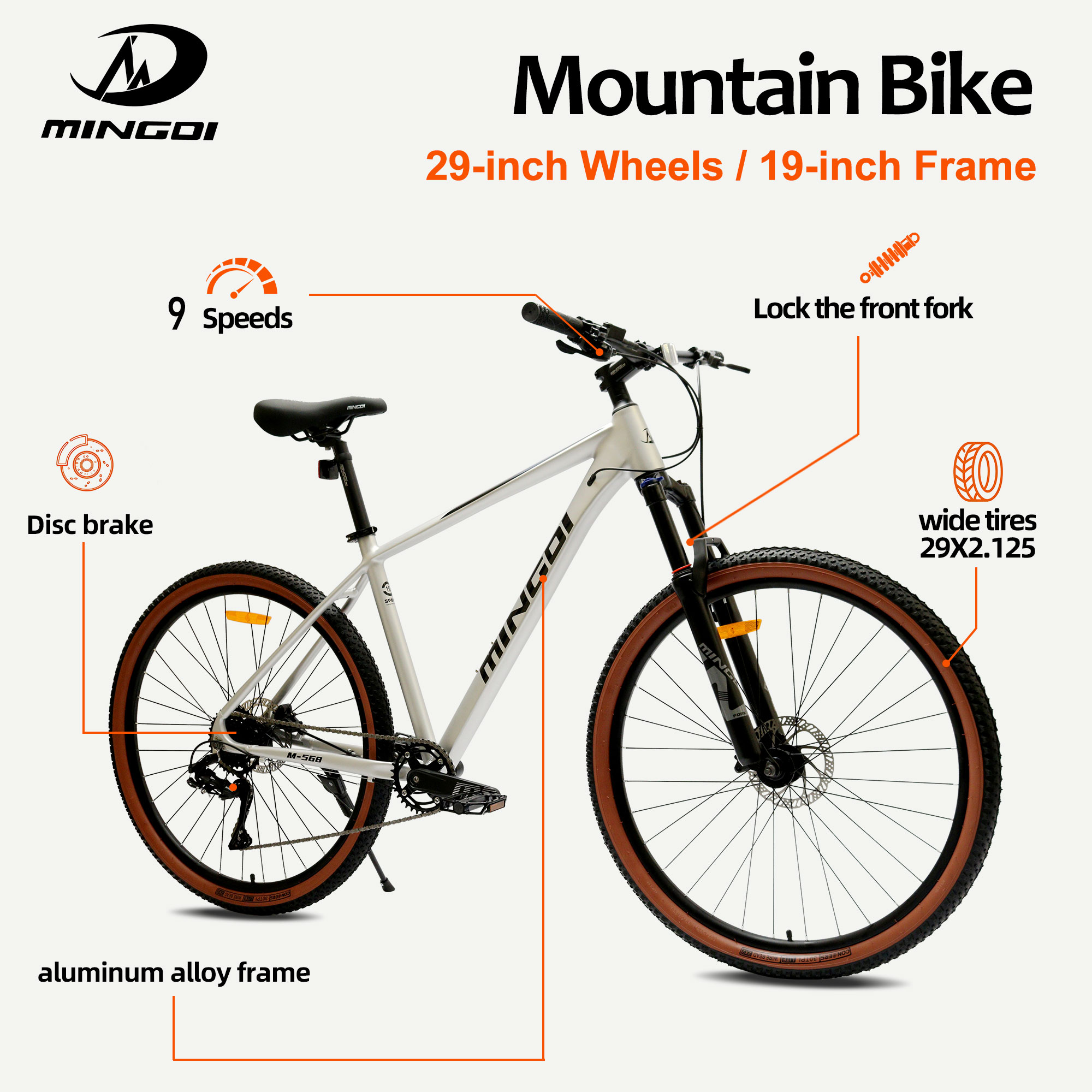 Mountain Biking Gear For Men - Bicicleta de Montanha de 29 Polegadas,