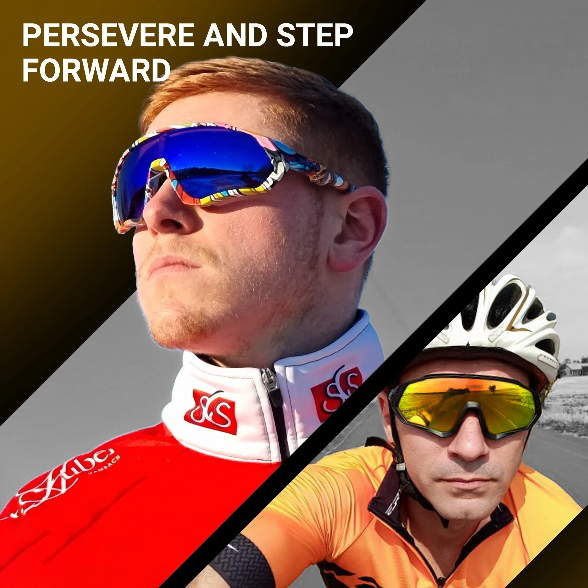 Kapvoe homens polarizados ócul - Mountain Biking Sunglasses avaliação e preço