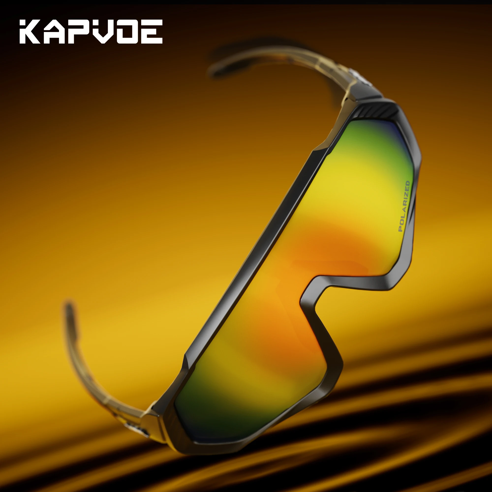 Kapvoe homens polarizados ócul - Mountain Biking Sunglasses avaliação e preço