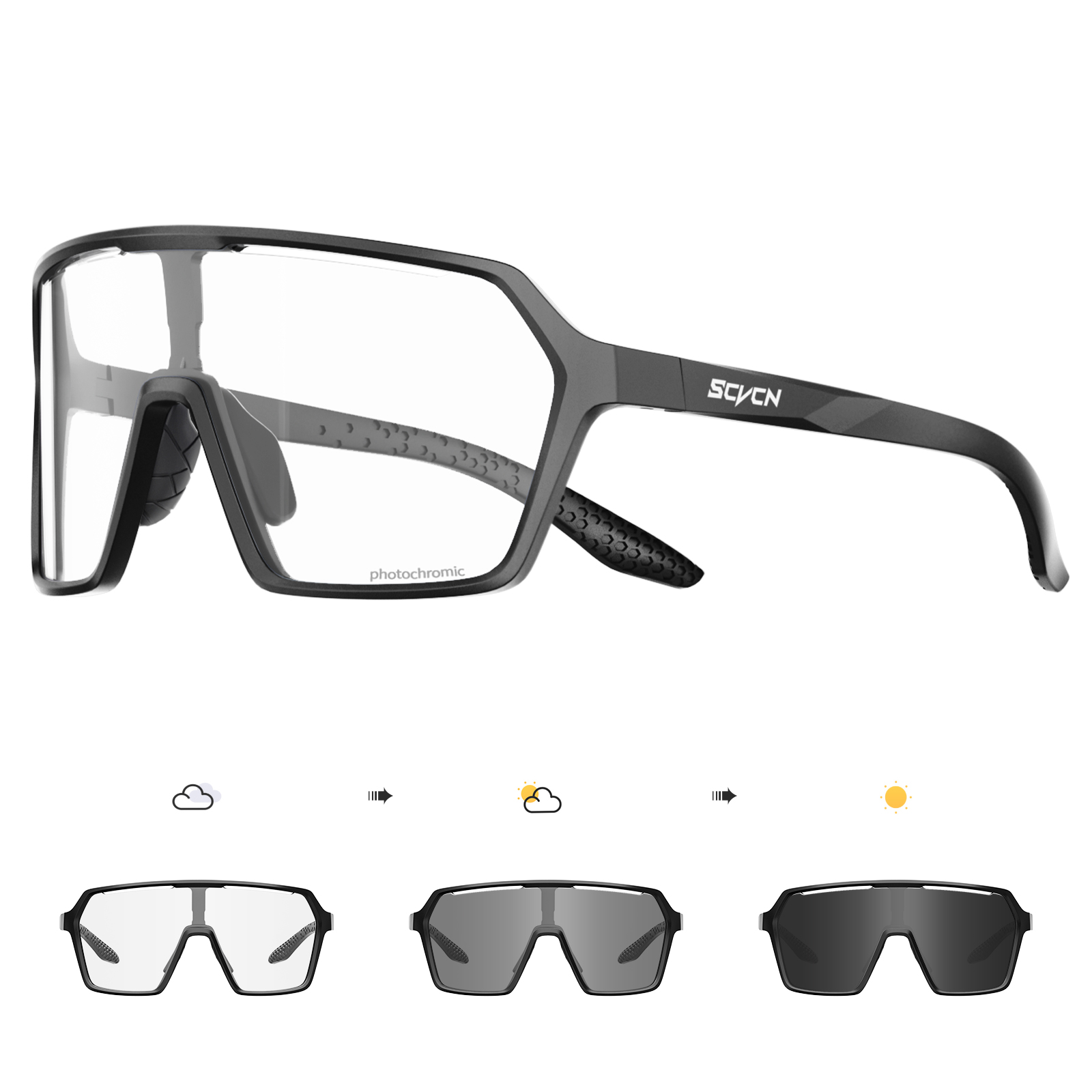 Scvcn quente ciclismo fotocrom - Mountain Biking Sunglasses avaliação e preço