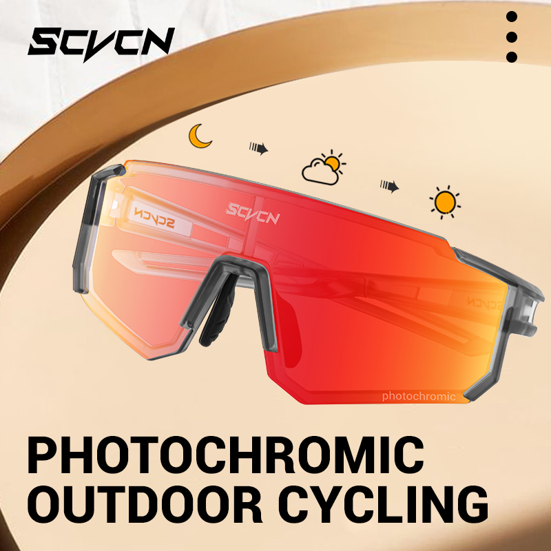 Scvcn quente fotocromático pro - Mountain Biking Sunglasses avaliação e preço
