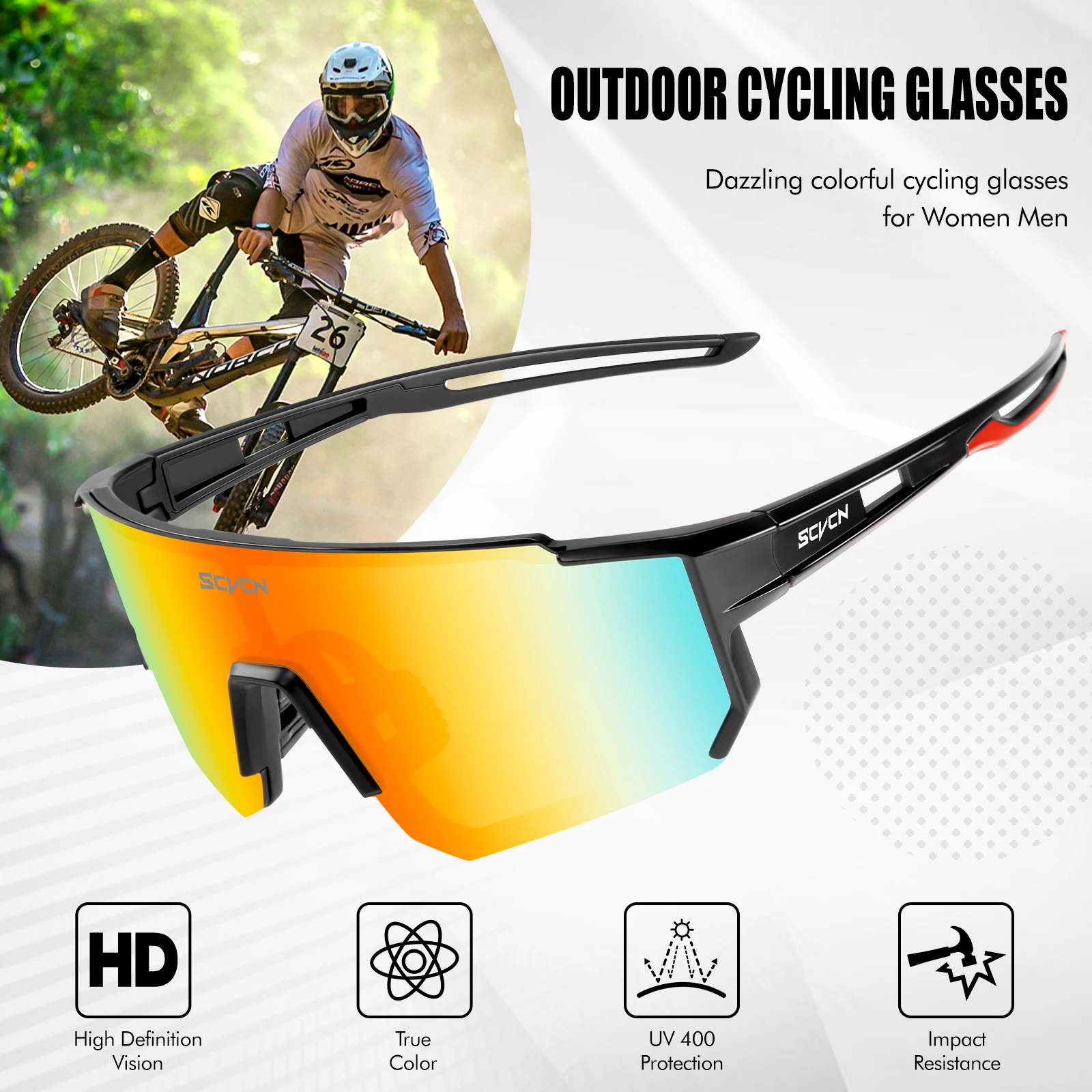Óculos de Ciclismo Fotochromát - Mountain Biking Sunglasses avaliação e preço