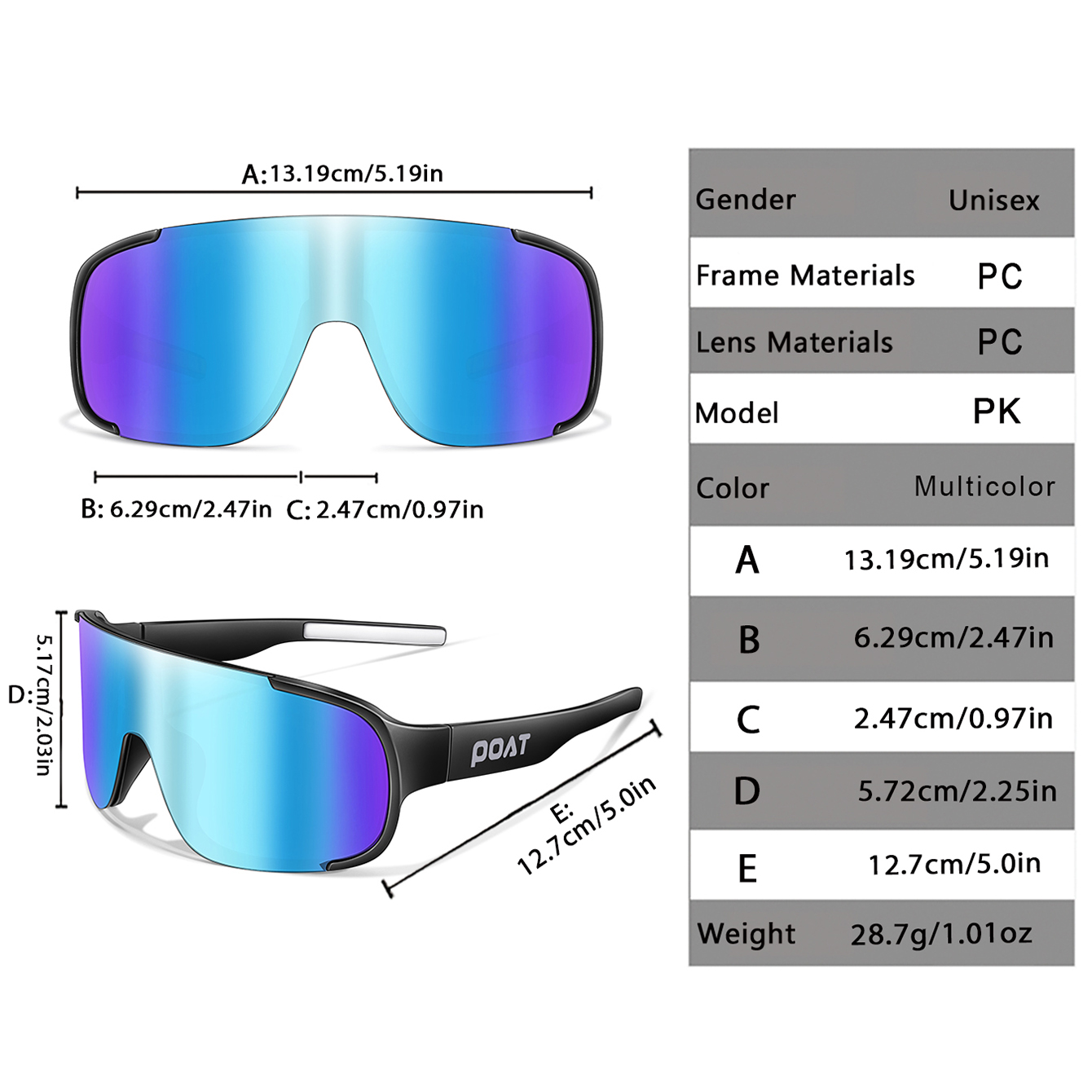 Óculos de Ciclismo POAT UV400  - Mountain Biking Sunglasses avaliação e preço