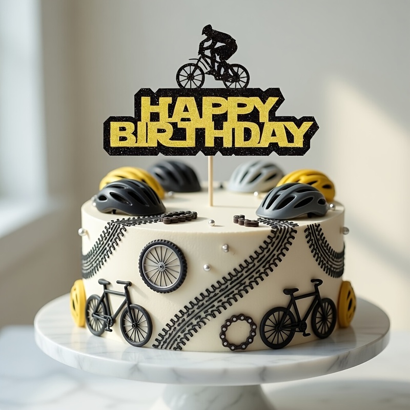1 unidade de Topper de Bolo de - Mountain Biking Events avaliação e preço