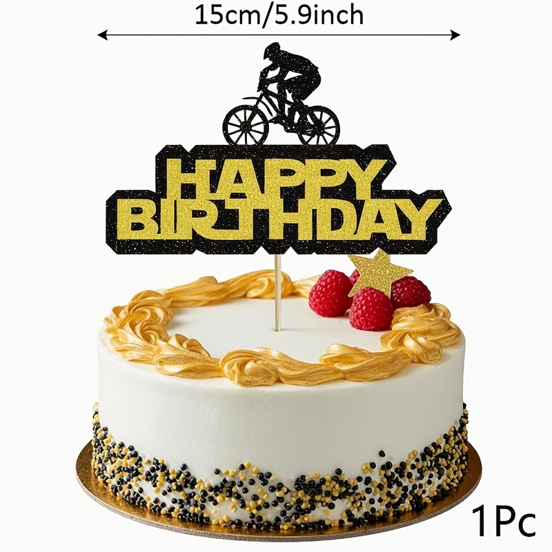 1 unidade de Topper de Bolo de - Mountain Biking Events avaliação e preço