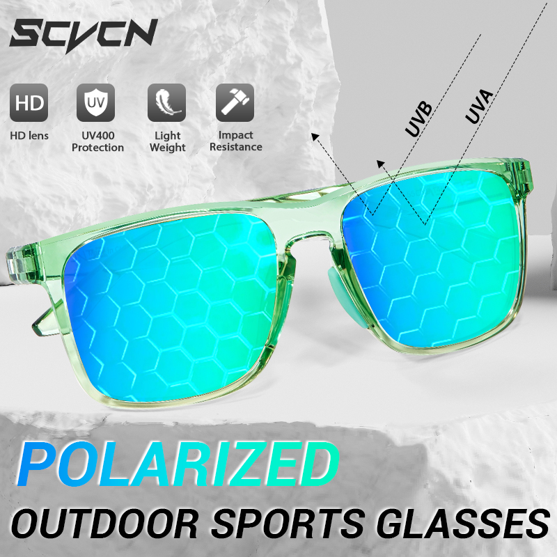 Scvcn óculos de sol de pesca p - Mountain Biking Sunglasses avaliação e preço