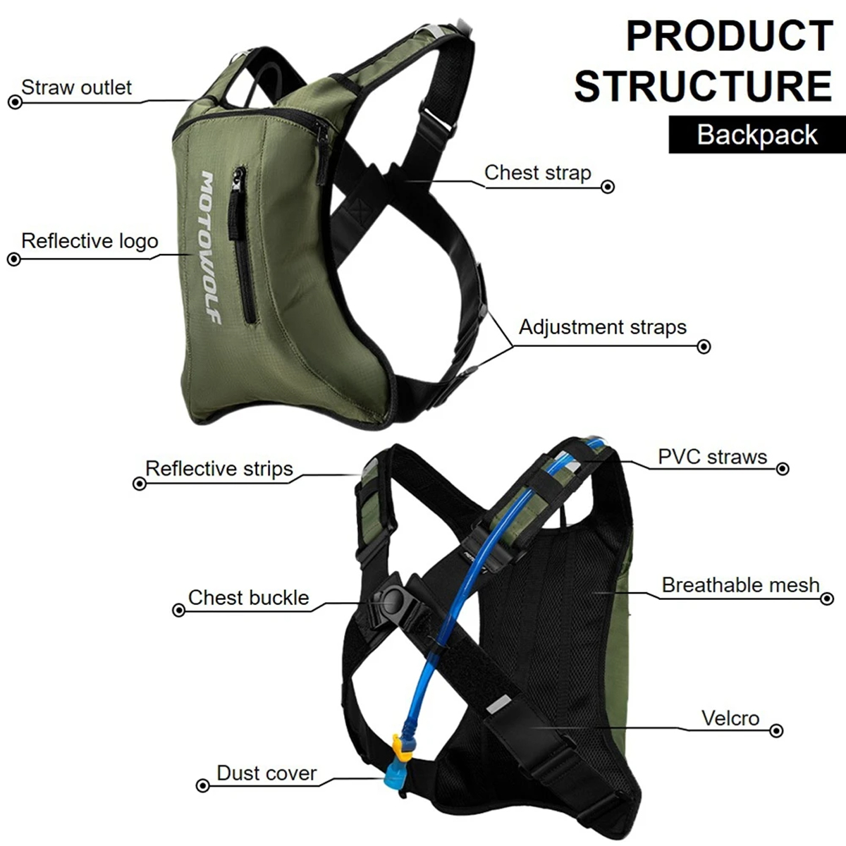 Motocicleta ciclismo saco de á - Mountain Biking Rucksack avaliação e preço