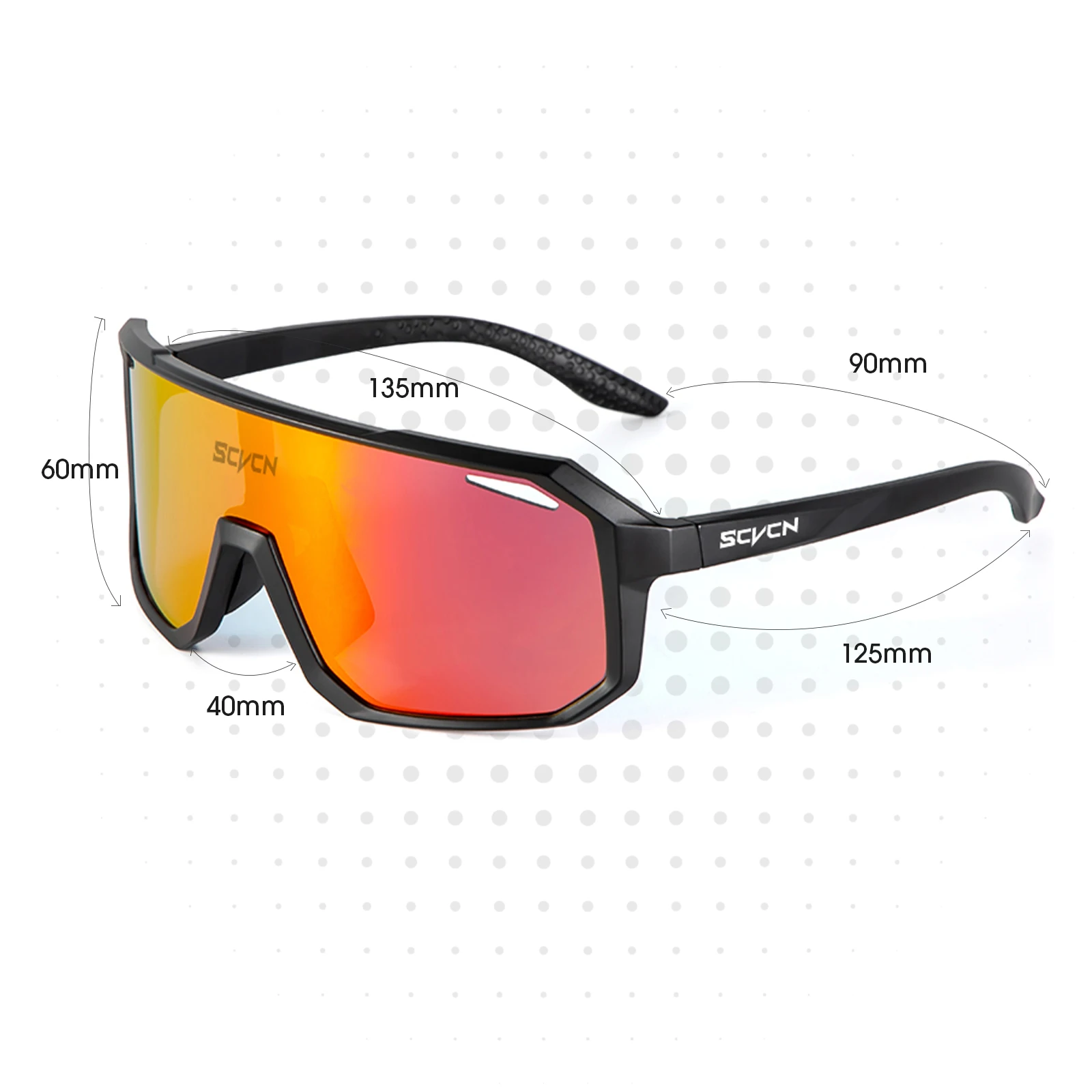 Scvcn novo ciclismo óculos de  - Mountain Biking Sunglasses avaliação e preço
