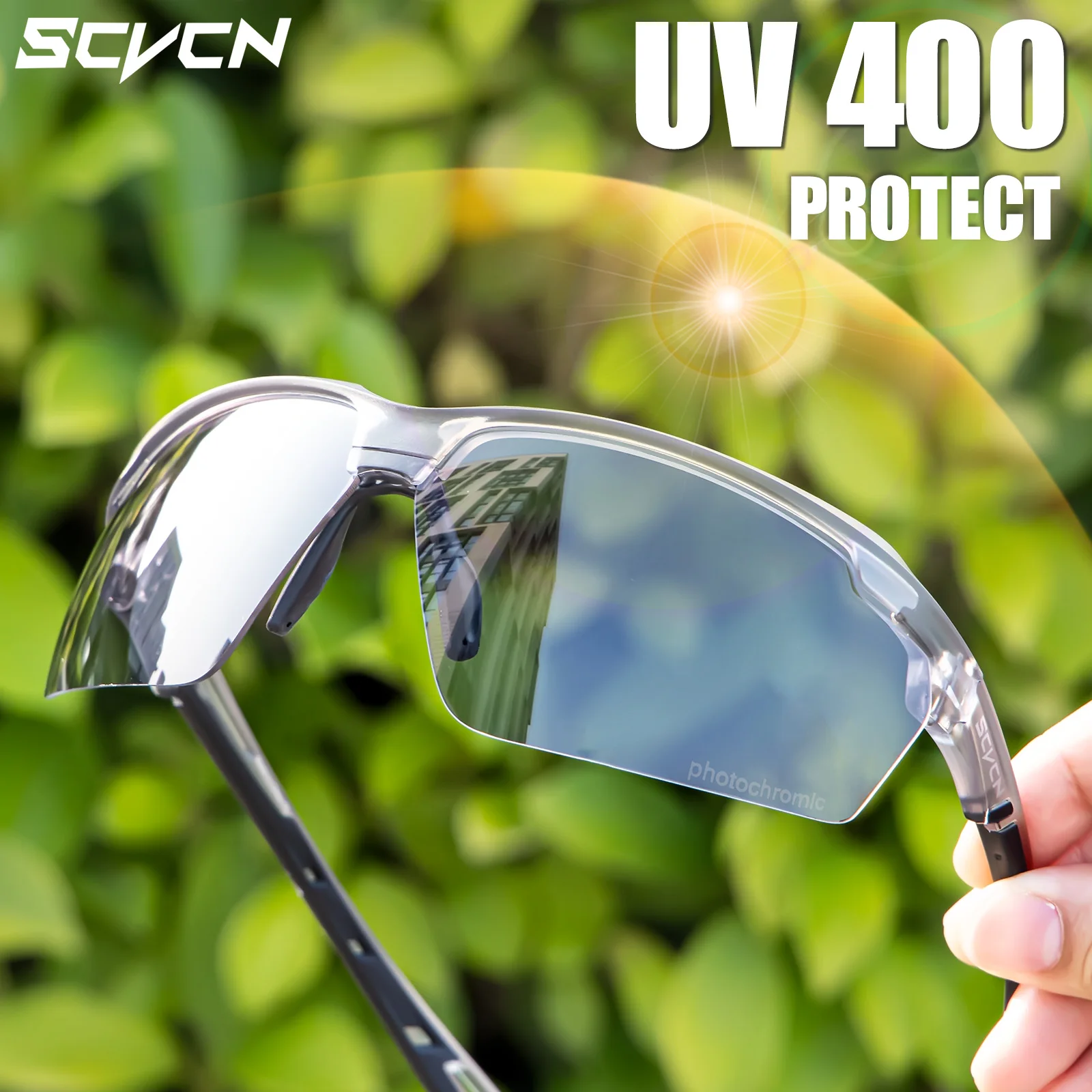 Scvcn fotocromático ciclismo ó - Mountain Biking Sunglasses avaliação e preço
