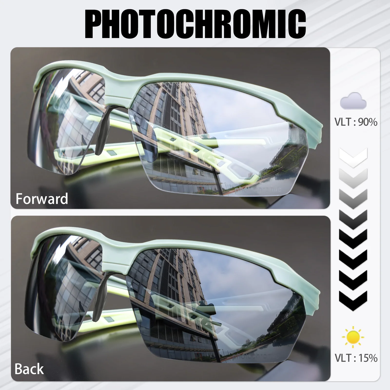 Scvcn fotocromático ciclismo ó - Mountain Biking Sunglasses avaliação e preço